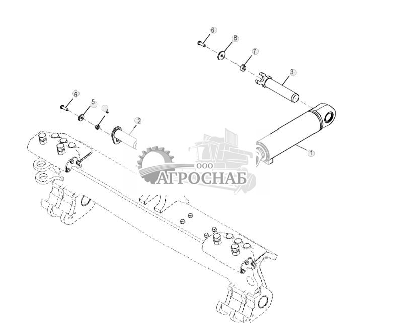 Цилиндр наклона отвала и штифты - ST879285 290.jpg